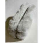 Era Tüylü Peluş Gri Çanta Okul Kalemlik Çantası 25 x 14 x 10