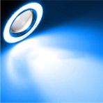 Eraks 89 mm Buz Mavi Ice Blue Mercekli Angel LED Halkalı Sis Far Metal Gövde