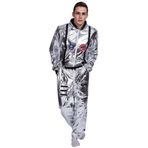 EraSpooky Spaceman Astronot Erkek Uzay Üniforması Kostüm, gümüş, M