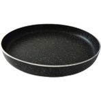 Erato Taşfırınım Granit Kaplama Alüminyum Yuvarlak Siyah Pizza Makinesi Tepsisi 28,5 cm * 3,5 cm