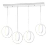 Eray Aydınlatma 1909-4 Beyaz 4 Lü Sıralı Led Avize