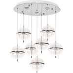 Eray Aydınlatma 8265-6+1 Krom Sarkıt LED Avize - 7