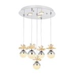 Eray Aydınlatma Powerled 9178-4+1+3R Krom 5 Li Avize
