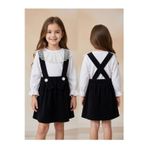 ERAY BEBE BADİLİ SALOPETLİ KIZ ÇOCUK ELBİSESİ