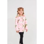 Eray Kids Kız Çocuk Renkli Desenli Fermuarlı Yumuşak Polar Ceket - 7 Yaş - Pembe