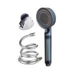 Eraycan Yapı Market 5 Fonksiyonlu Filtreli Pvc Hortum Mafsal Duş Başlığı Set Siyah Krom - Siyah