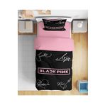 Erays Home Black Pink 3d Dijital Baskılı Tek Kişilik Çarşafsız Genç Kız Nevresim Takımı