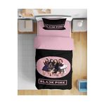 Erays Home Black Pink Basklı 3d Tek Kişilik Genç Kız Nevresim Takımı