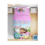 Erays Home Gabby'nin Hayal Evi 3d Dijital Baskılı Tek Kişilik Kız Çocuk Nevresim Takımı Gabbys Dollhouse