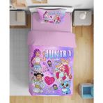 Erays Home Huntrix Anime Baskılı 3D Dijital Baskılı Tek Kişilik Genç Kız Nevresim Takımı - Pembe - 160 x 220 cm