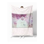 Erays Home Kim Taehyung Desenli Baskılı Polar Battaniye Tv Battaniyesi