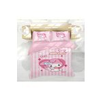 Erays Home My Melody 3D Dijital Baskılı Çift Kişilik Nevresim Takımı Kız Çocuk Nevresim Takımı