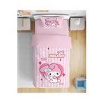 Erays Home My Melody Kuromi 3d Dijital Baskılı Tek Kişilik Kız Çocuk Nevresim Takımı