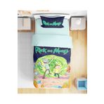 Erays Home Rick And Morty Animasyon Temalı 3d Dijital Baskılı Tek Kişilik Erkek Çocuk Genç Nevresim Takımı