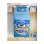 Erays Home Sonic 3d Dijital Baskılı Tek Kişilik Erkek Çocuk Nevresim Takımı Genç Nevresim Takımı