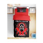 Erays Home Squid Game 3D Dijital Baskılı Tek Kişilik Nevresim Takımı Genç Nevresim Takımı