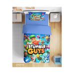 Erays Home Stumble Guys Desenli 3D Dijital Baskılı Tek Kişilik Çarşafsız Erkek Çocuk Nevresim Takımı Uyku Seti