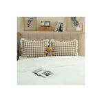Erba kreasyon Pötökare Desenli Yastık Kılıfı Fırfırlı Yastık Kılıfı 50x70cm 2li Duck Keten Kumaş