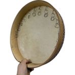 Erbane Bendir Halkalı Hayvan Derili 38 cm Kaliteli Keçi Derisi