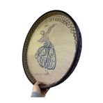Erbane Bendir - İran Arbani Üst Kalite Sarı Mevlana Desenli 55cm