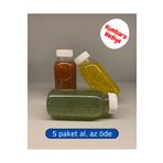 Erbaşlar 23 Adet 250 ml Yuvarlak Detox, Meyve Suyu, Sporcu,diyet Beslenme-boş Pet Şişe(BEYAZ KİLİTLİ KAPAKLI)