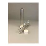Erbaşlar 40 ml Deney Tüpü,test,laboratuvar,davetiye Şişesi,(10 ADET PLASTİK BEYAZ KAPAKLI) Pet
