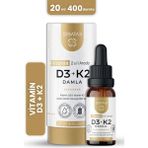 Erbatab Vitamin D3 K2 2'si 1 Arada Damla 20 ml 400 Damla Temiz İçerik ile Güçlü Destek - D3K2