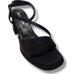 Erbay 402-25 Saten Kalın Topuk Anatomik Kadın Sandalet