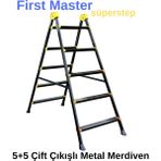 Erc First Master Superstep 5+5 Çift Çıkışlı Metal Merdiven