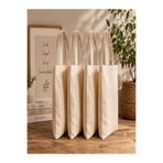 Erca Home Tekstil Ürünleri Baskısız Ham Bez Çanta Kulplu 35x45 4 adet