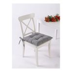 ERCANLI Classic Gri Pofidik Sandalye Minderi 40X40 cm