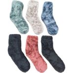 Erceys Bayan 6'lı Kışlık Peluş Çorap - 35 - 40 - Renkli