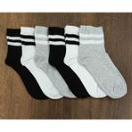 Erceys Erkek 6'Lı Orta Konç Spor Çorap Ekonomik Kolej