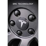 ERCTECH Tesla Model 3 Uyumlu Karbon Fiber Görünümlü Jant Göbeği Kapağı Seti