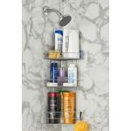 ERD & EMA HOME Krom 3 Katlı Lif Askılıklı Banyo Köşeliği Şampuanlık Köşelik Banyo Rafı