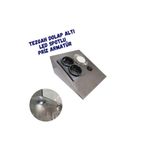 ERD TEKNOLOJİ Mutfak Tezgah Dolap Altı Spotlu Paslanmaz Metal Inox Armatür(BEYAZ IŞIK)