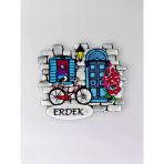 Erdek Temalı Polyester Kabartmalı Magnet 7 X 6,5 Cm – Şehir Magneti Dekoratif Hediyelik Buzdolabı Süsü (Kod:1247)