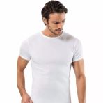 Erdem 1197 Ribana Sıfır Yaka 6'lı Beyaz Erkek Fanila