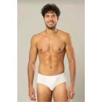 Erdem 1300 Erkek Penye Slip Külot Tekli Beyaz 2Xl