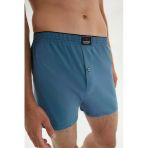 Erdem 1400 Penye Düz İndigo 3 Adet Erkek Boxer