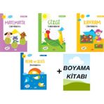 Erdem Çocuk Okul Öncesi 4 Yaş Etkinlik Seti 5 Kitap