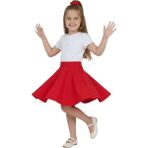 ERDEM KIDS Kız Çocuk 23 Nisan Kloş Günlük, Bayramlık, Gösteri, Parti, Özel Gün Okul Etek - Kırmızı - 4 - 5 Yaş