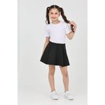 ERDEM KIDS Kız çocuk siyah skuba kloş havuç dilimi günlük, bayramlık, gösteri, parti, özel gün okul etek