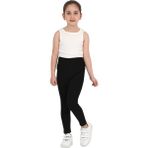 ERDEM KIDS Kız Çocuk Yüksek Bel Içi Havlu - Şardonlu Termal Kışlık Günlük-Casual, Spor, Egzersiz, Tayt - 12 - 13 Yaş - Siyah