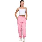 ERDEM KIDS Kız-Erkek Çocuk Paçası Lastikli 3 Iplik Şardonlu Içi Pamuklu Okul Eşofman Altı Pantolon - 14 - 15 Yaş - Pembe