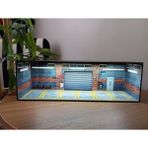 Erdemir Garaj Hotwheels Diorama 1/64 Ölçek Ahşap Materyal ile Gerçekçi Tasarım - Açık Kahverengi