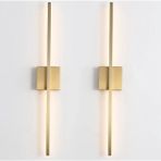 ERDEMLER MODEREN PİLLİ APLİK TAK ÇALIŞTIR KABLOSUZ LED Lİ ESKİTME GOLD AYDINLATMA 70 CM