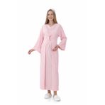 ERDENİZ TEKSTİL Önü Düğmeli Uzun Kollu Hamile/Lohusa Gecelik ve Sabahlık Takımı-2'li Set-Pregnant Clothing-M-2284