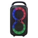 Erdineks 3W X2 Rgb Işıklı Mini Boy Bluetooth Hoparlör Tel Izgara Tasarım 4 Inç X2 Speaker - Siyah