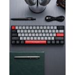 Erdineks %60 Mini Mekanik Oyuncu Klavyesi - Mavi Switch Rgb Işıklı Type-C Kablolu Numpadsiz Gaming Klavye - Kırmızı
